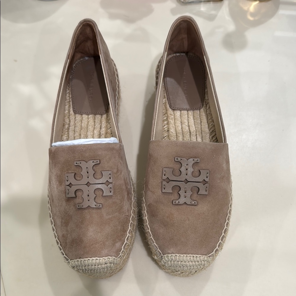 Tory Burch Tan Espadrille Flats